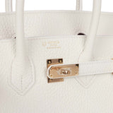 Hermes Birkin 25cm Handbag In Taupe Clemence Leather QY00190