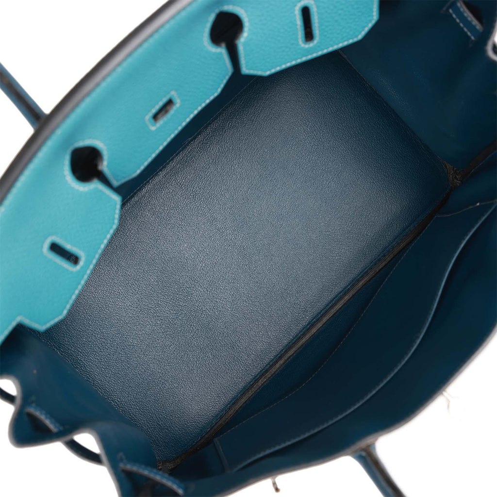 Hermes Special Order HSS Tri Colour Birkin 35 Bag Gris Tourterelle & B –  Mightychic