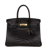 Hermes Birkin 30 Black Matte Alligator Gold Hardware Payment 2