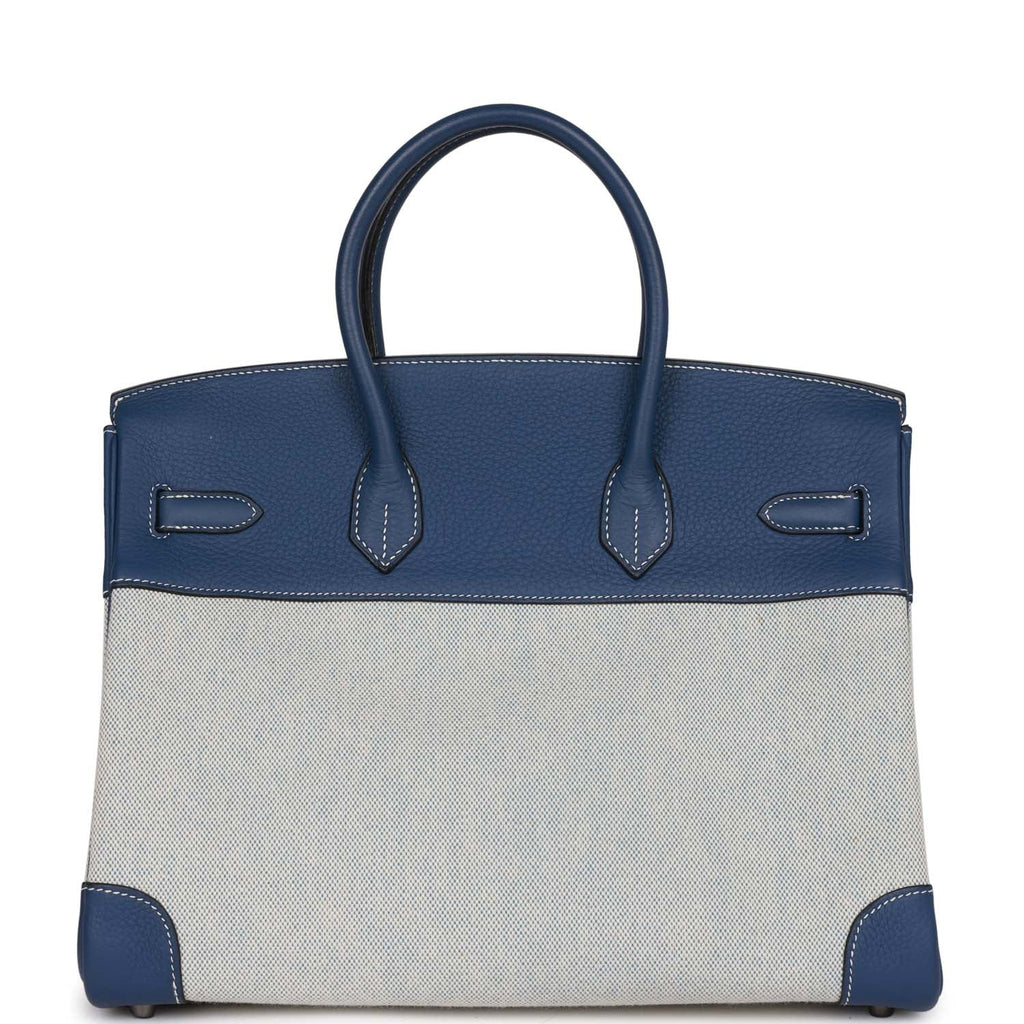 Hermes Birkin 35 Taurillon Clemence Blue Encre Silver Hardware - Tabita Bags  – Tabita Bags with Love