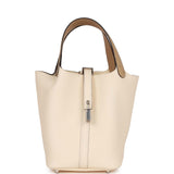Hermes Picotin Lock 18 Trench Ostrich and Nata Clemence Touch Palladium Hardware - Thumbnail View 1