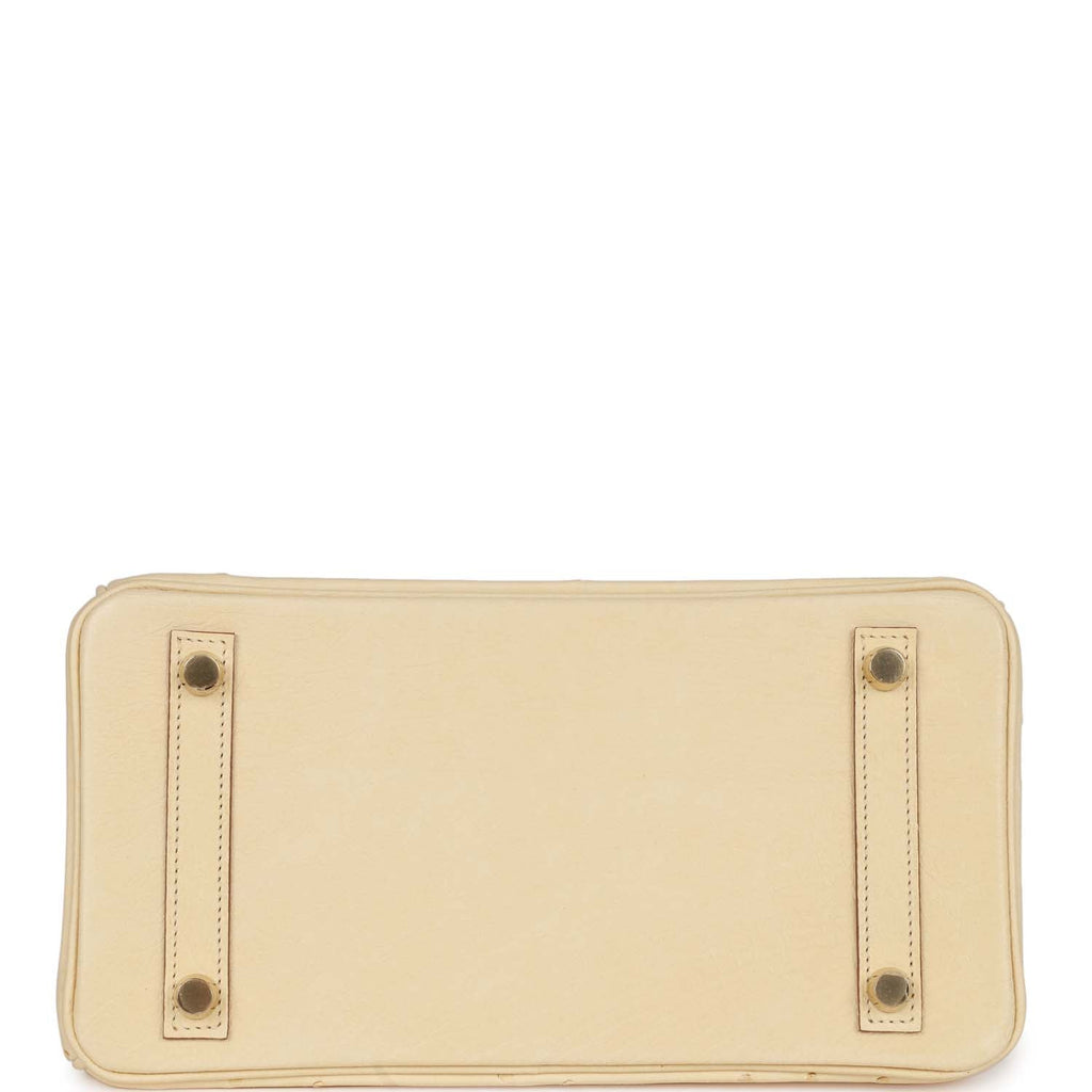 Hermes Birkin 25 Vanille Ostrich Boreal Gold Hardware – Madison