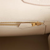 Hermes Birkin 25 Craie Togo Rose Gold Hardware