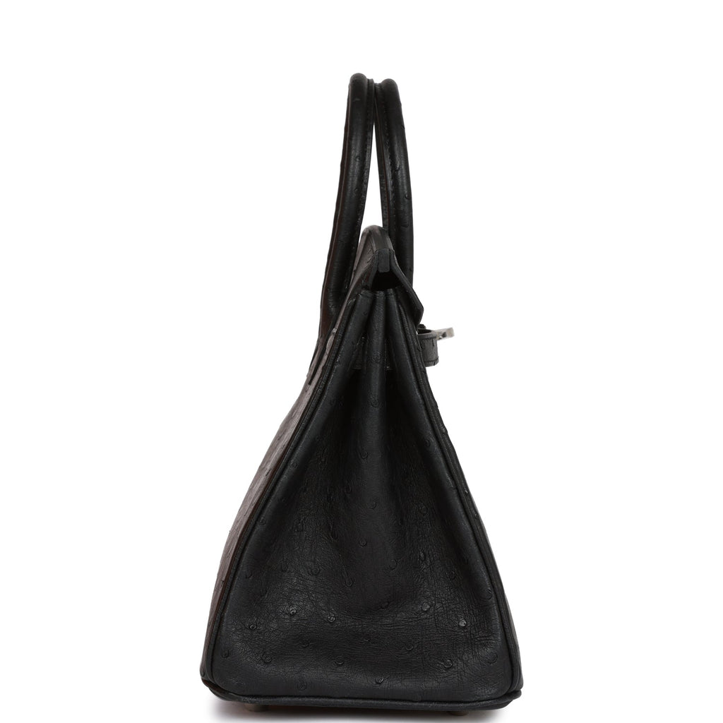 Birkin 25 Ostrich Leather Noir GHW – Maison Wrist Aficionado