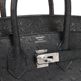 Hermes 25cm Beige Ostrich Birkin Bag with Palladium Hardware. , Lot  #56120