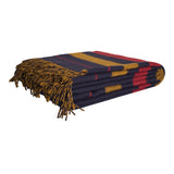 Hermes "Rocabar" Navy and Paille Blanket