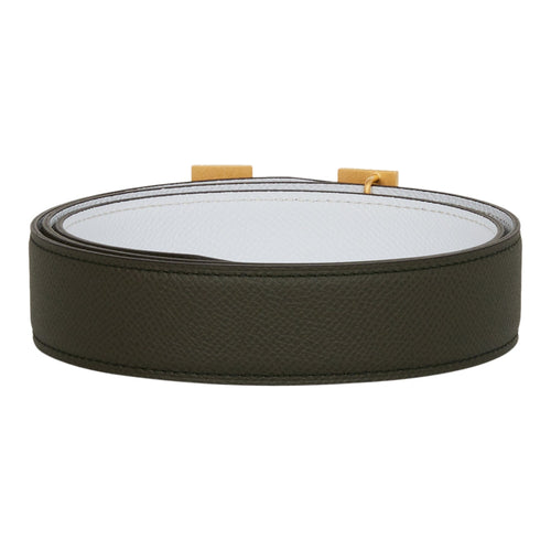 HERMÈS Unisex Constance Reversible Leather Belt with Palladium H Buc– Wag  N' Purr Shop