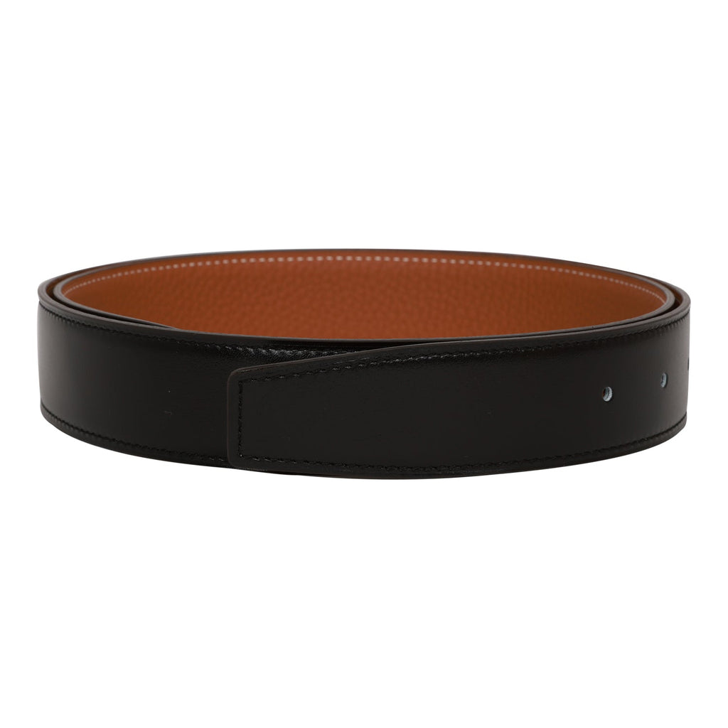 H belt buckle & Leather strap 32 mm