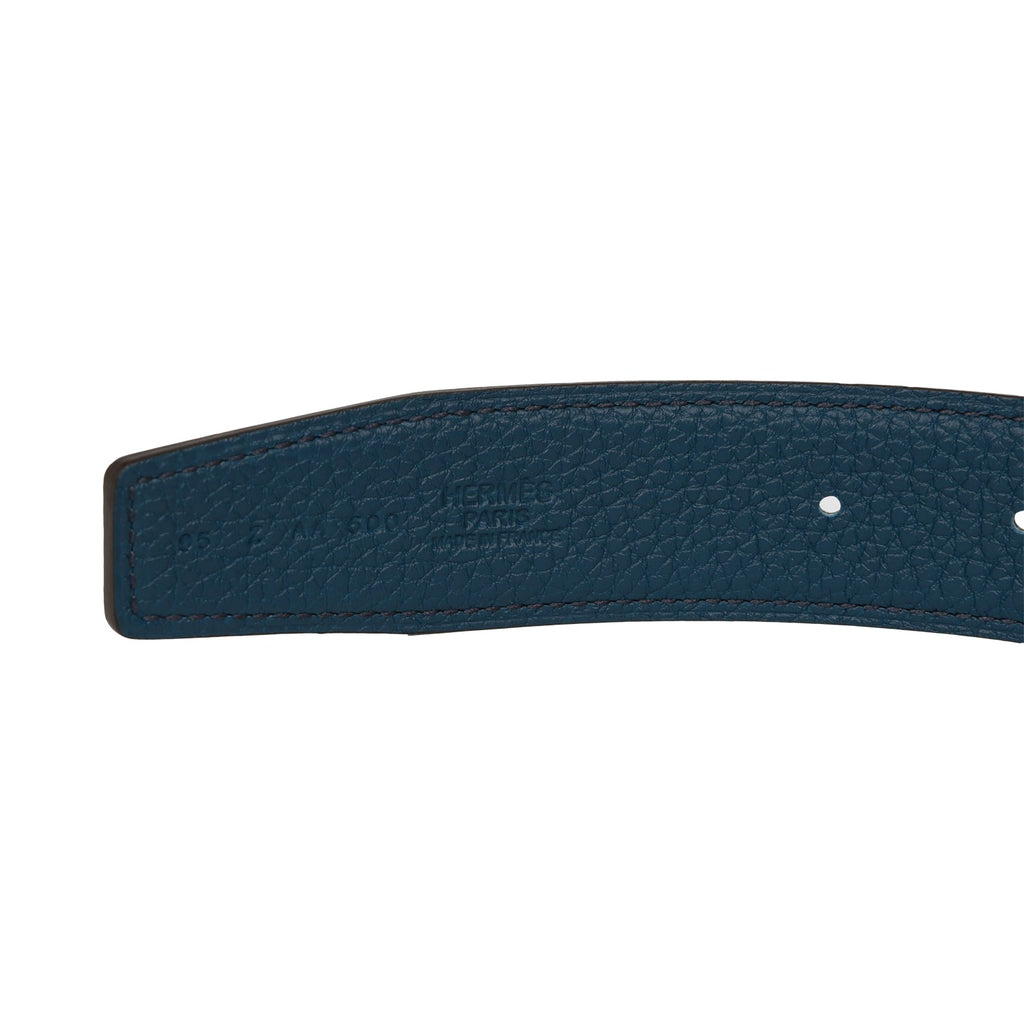 Hermes [144] Bleu de Prusse Taurillon Clemence ETRIVIERE 45 Belt