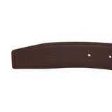 Hermes 32mm Reversible Black/Chocolate Constance H Belt 85cm Palladium Buckle