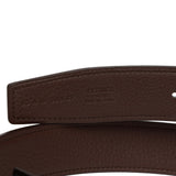 Hermes 32mm Reversible Black/Chocolate Constance H Belt 85cm Gold Buckle