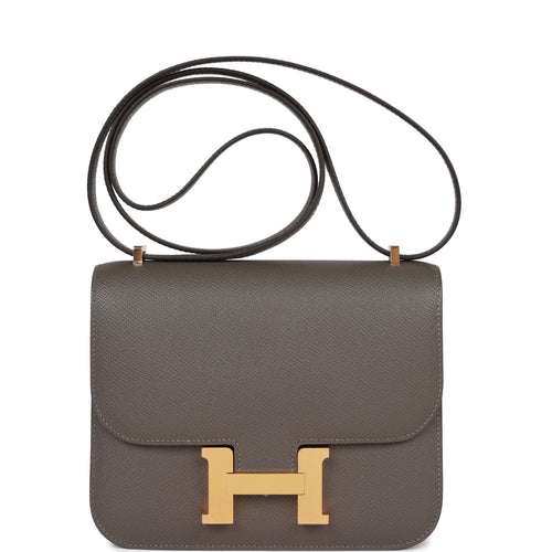 Hermes Constance 18 Gris Meyer Epsom Gold Hardware