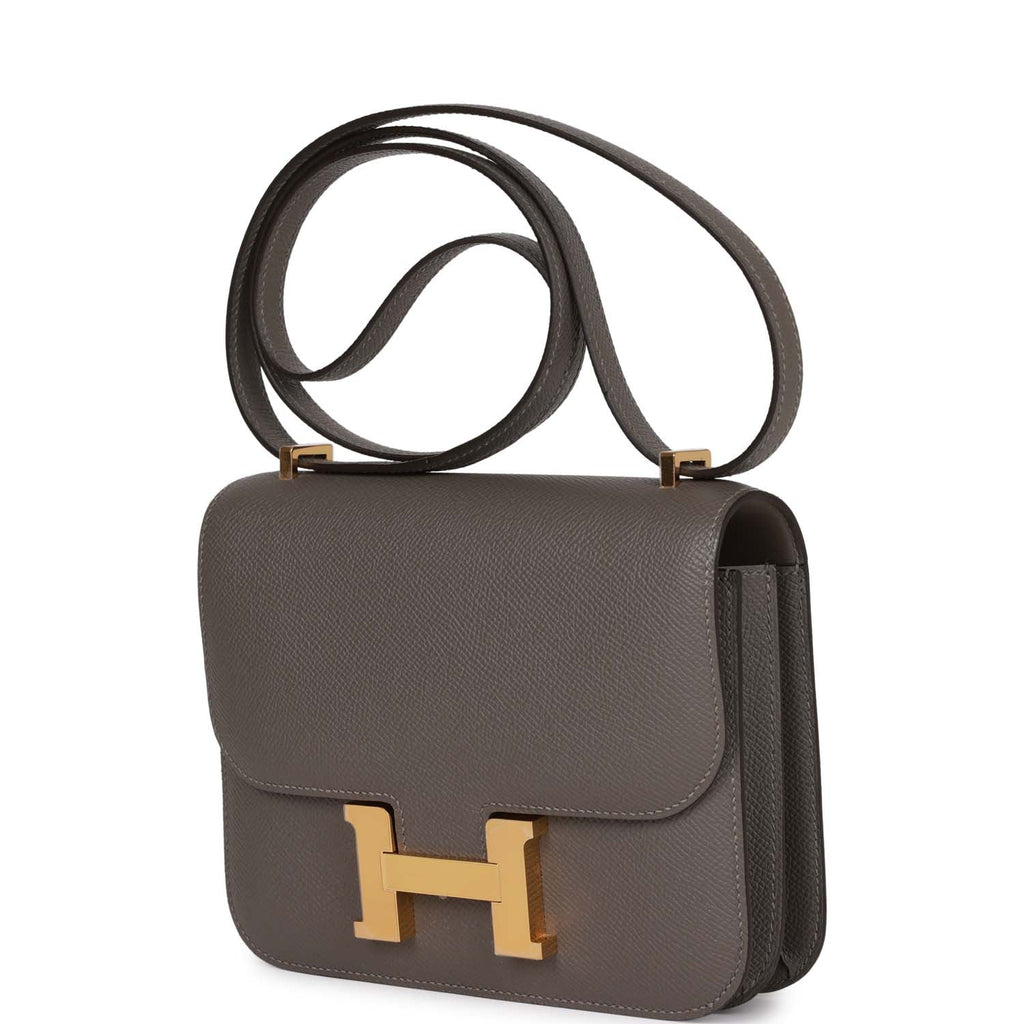 Hermès Gris Meyer Epsom Mini Constance 18 Gold Hardware, 2022 Available For  Immediate Sale At Sotheby's