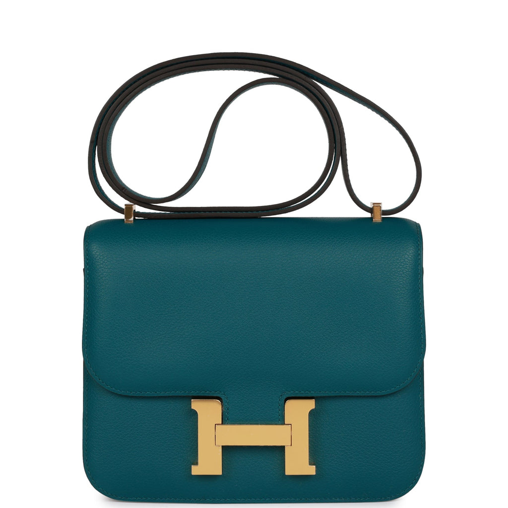 Auth Spa - Dịch Vụ Spa Túi Xách, Giày Dép Authentic Tại HCM. Hermes Constance 18 Vert Bosphore Evercolor Gold Hardware – Madison Avenue Couture