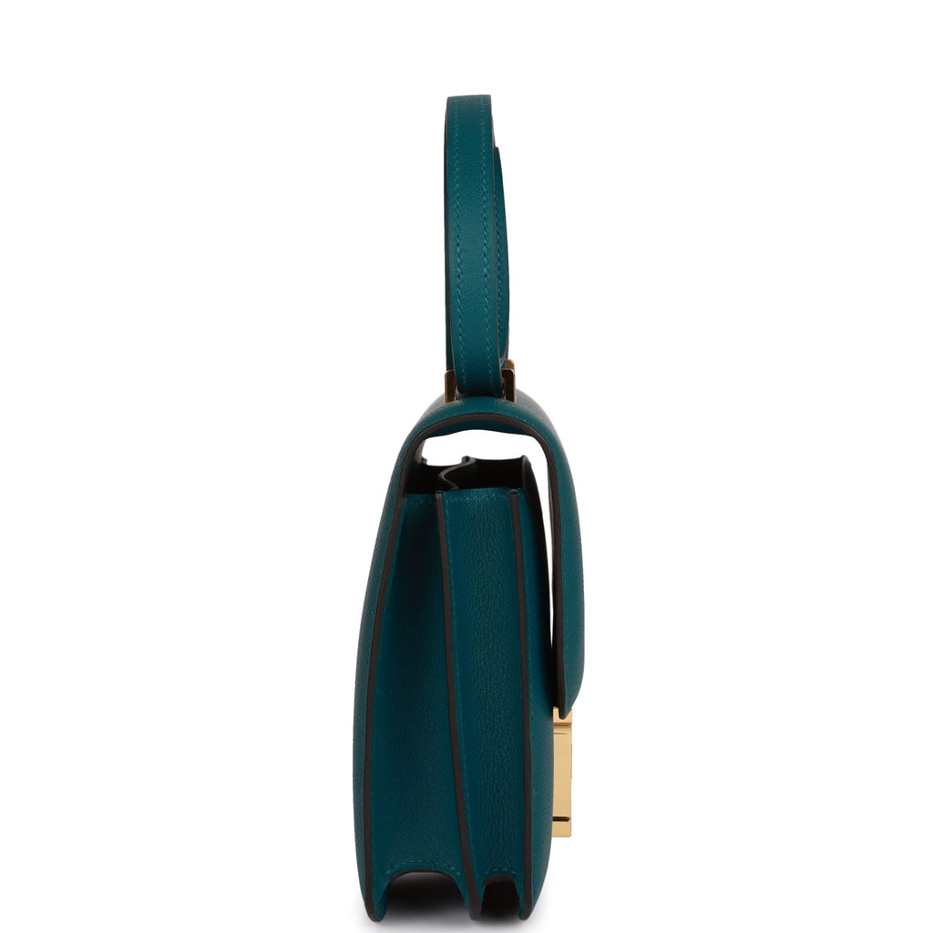 Hermes Constance 18 Vert Bosphore Evercolor Gold Hardware – Madison Avenue  Couture