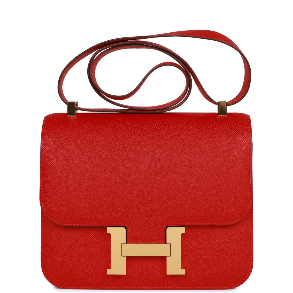 Hermès Constance 24 Rouge Casaque Epsom Gold Hardware – Coco