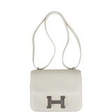 Hermes Constance 18 White Evercolor Palladium Hardware