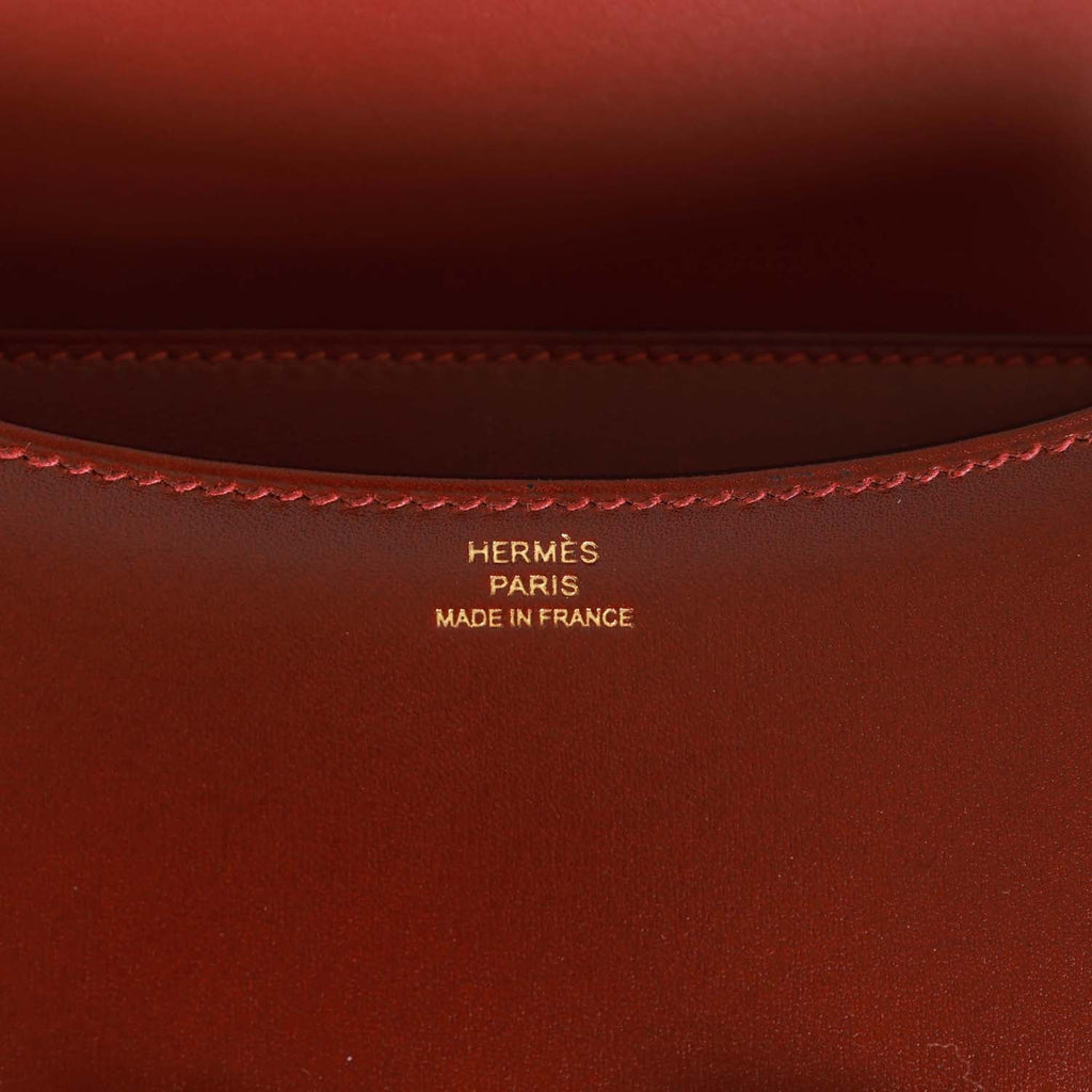 Hermes Rouge H Red Box Constance Mini 18/19 Handbag - MAISON de LUXE