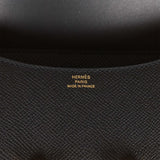 Hermes Constance 18 Black Epsom Gold Hardware