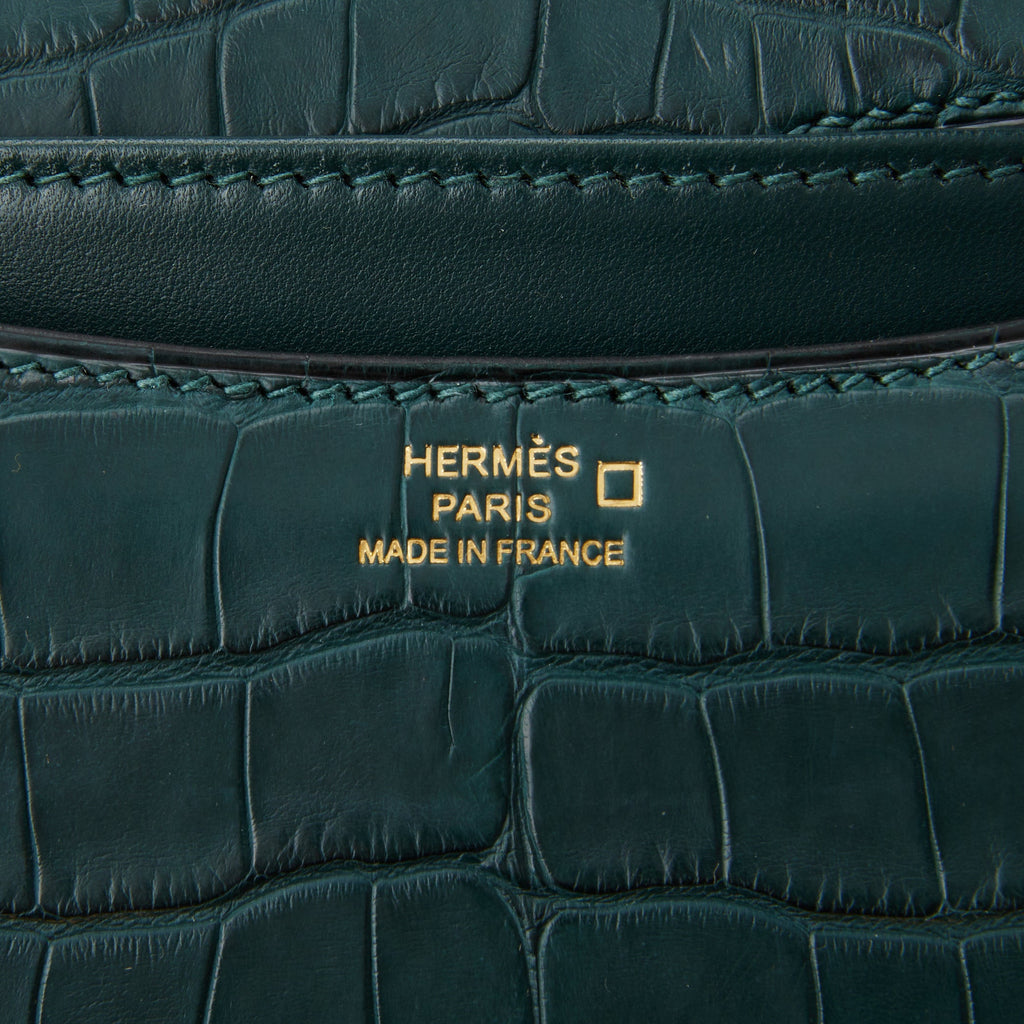 Hermès Vert Jade Matte Alligator Constance 18 Gold Hardware, 2021 Available  For Immediate Sale At Sotheby's