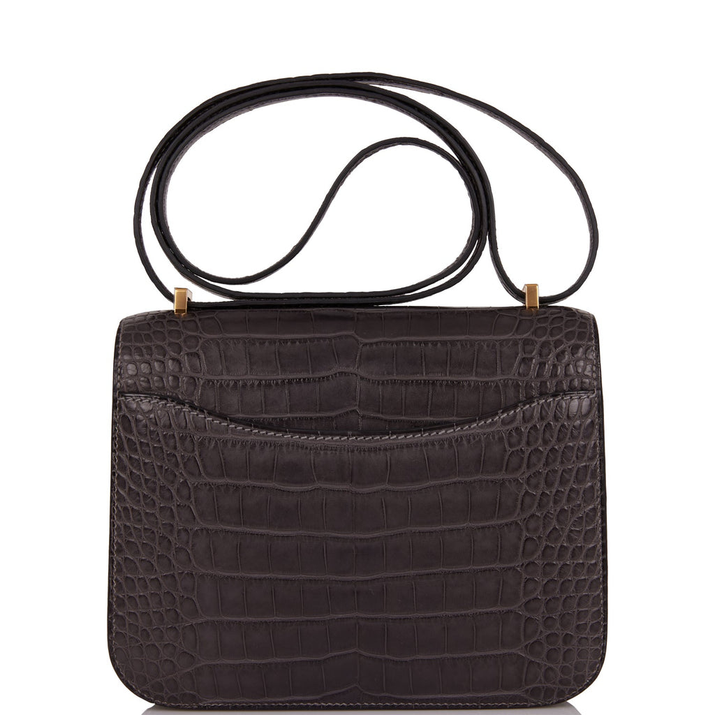 Hermes Micro Constance Bag Ciel Matte Alligator Hardware Limited Edition •  MIGHTYCHIC • 