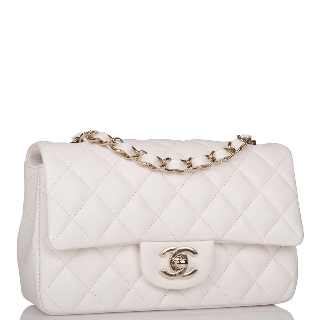 Chanel mini rectangular white Clearance