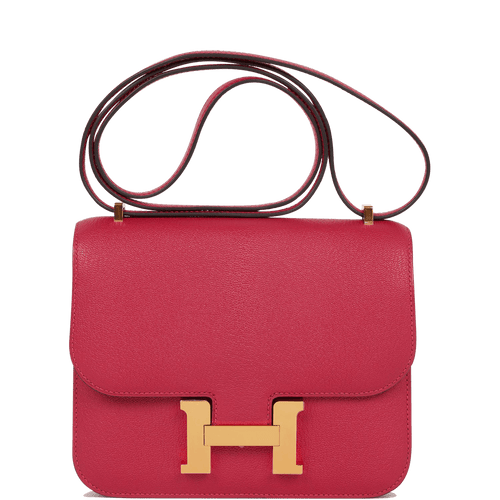 Hermès - Authenticated Kelly Mini Handbag - Leather Red for Women, Very Good Condition