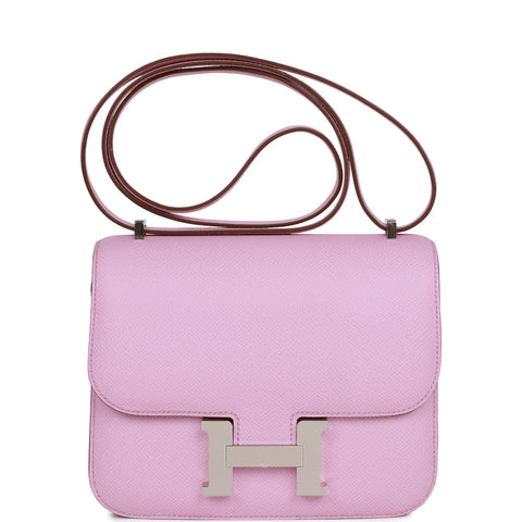 Hermes Constance 18 Mauve Sylvestre Epsom Palladium Hardware