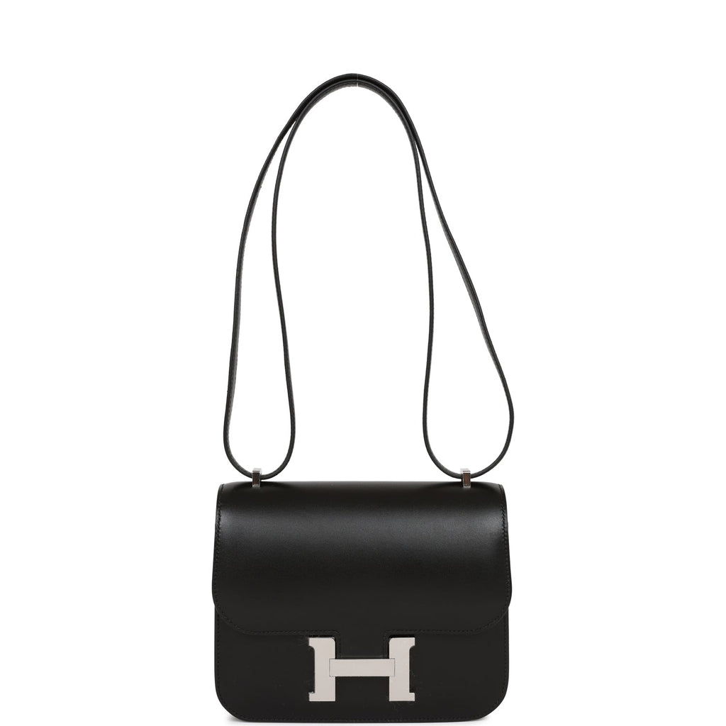 Hermès Constance 18 Noir (Black) Box Palladium Hardware PHW — The