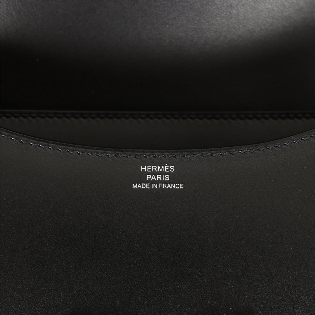 Hermès Constance 18 Black Salvator Lizard Palladium Hardware