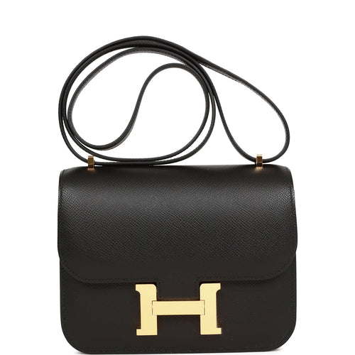 Hermes Constance 18 Black Epsom Gold Hardware