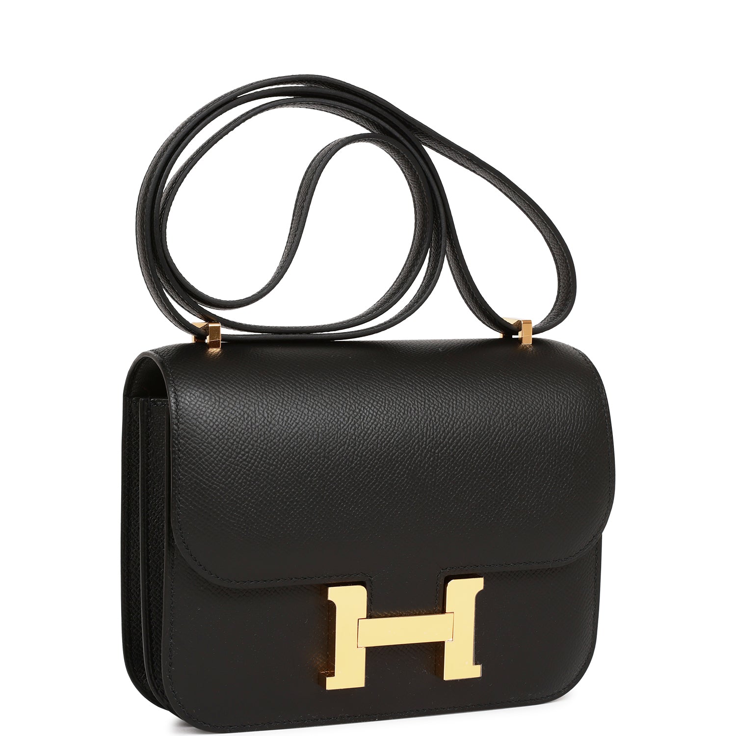 CONSTANCE 18 BLACK EPSOM GOLD HARDWARE WITH MIRROR