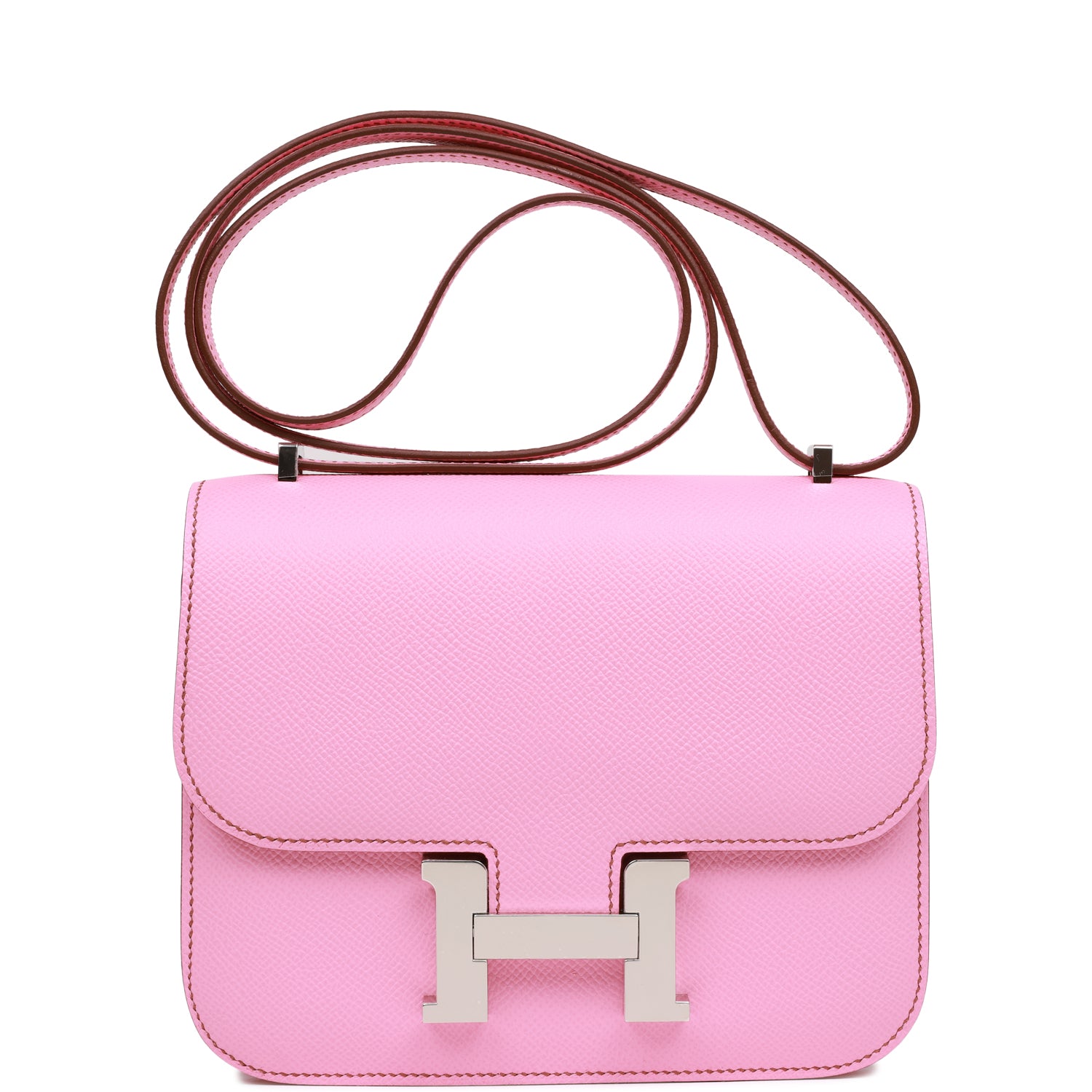 Hermes Constance 18 Bubblegum Epsom Palladium Hardware – Madison Avenue ...