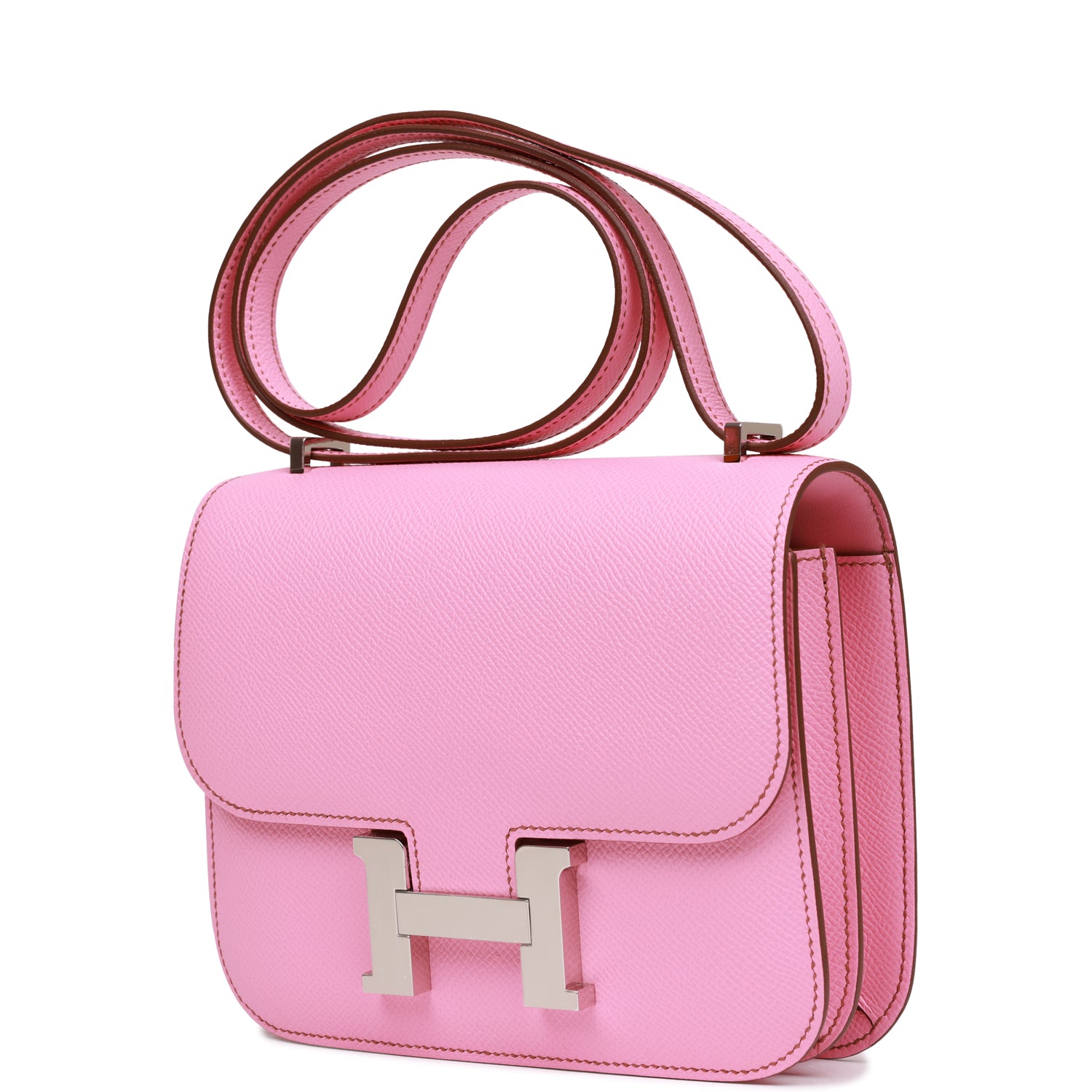 Hermes Constance 18 Bubblegum Epsom Palladium Hardware – Madison Avenue ...