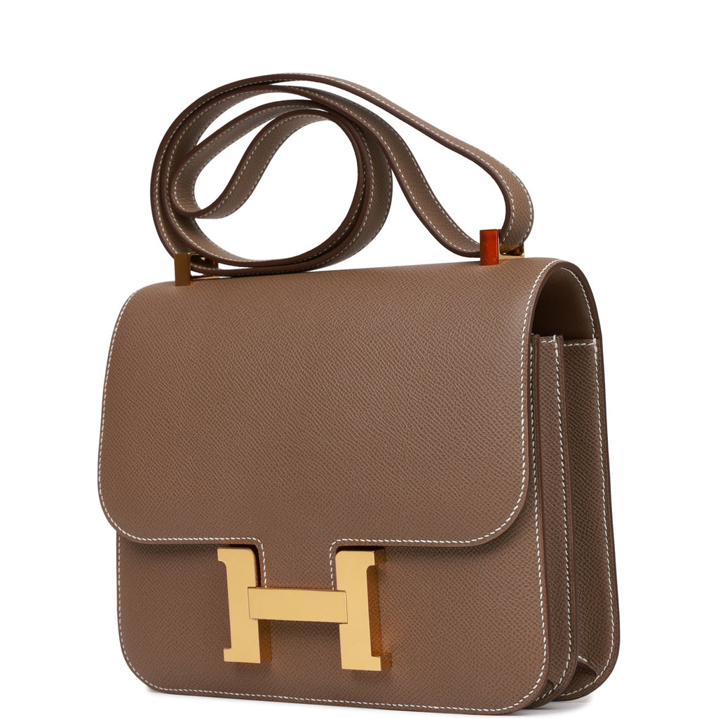 Hermès Etoupe Constance 24cm of Epsom Leather with Gold Hardware, Handbags  & Accessories Online, Ecommerce Retail