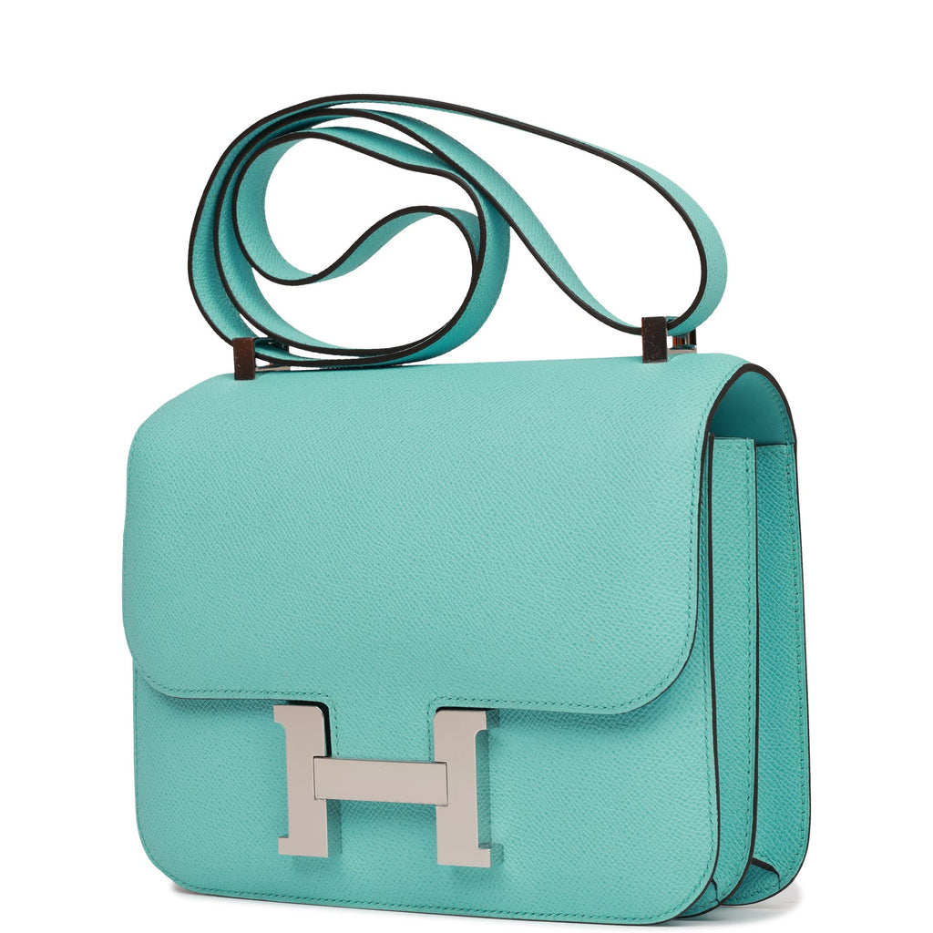 Hermès Hermès Constance 24 Epsom Leather Crossbody Bag-Bleu Du