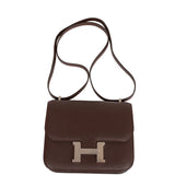 Hermes Constance 18 Havane Verso Chevre Palladium Hardware