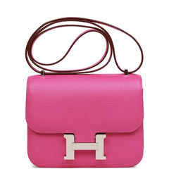 Hermes Constance 18 Magnolia Chevre Palladium Hardware