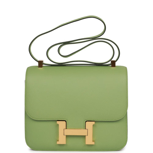 Hermes Constance 24 Vert Criquet Epsom Gold Hardware