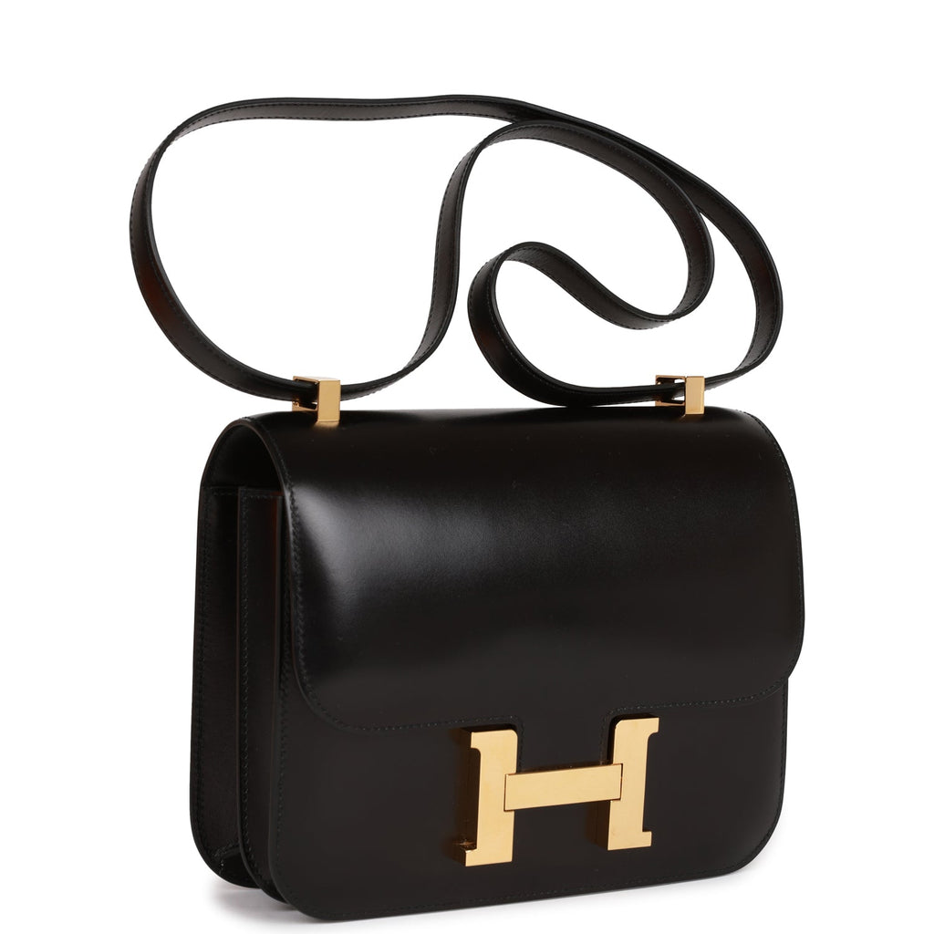 Hermes 2016 Constance 24 Black Box Calfskin Bag GHW For Sale at 1stDibs