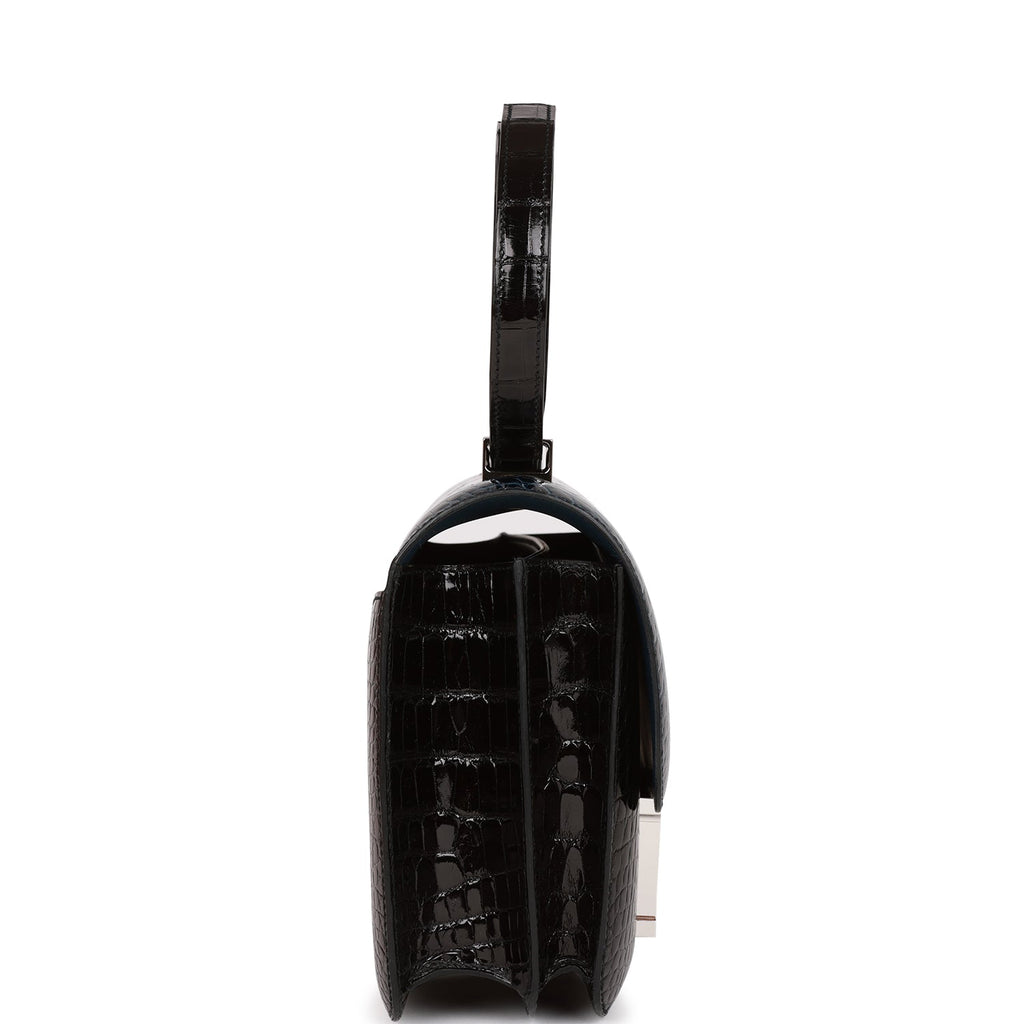 Hermes Constance 24 Tri-Color Black, Bleu Baltique and Vert Rousseau S