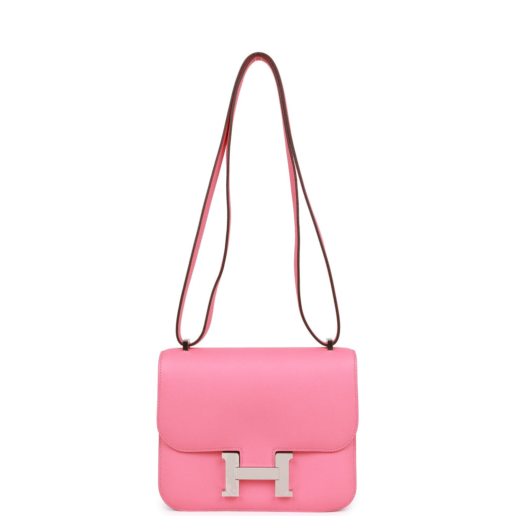 Hermes Constance Mini 18 Bag Rose Azalea Leather – Palladium Hardware