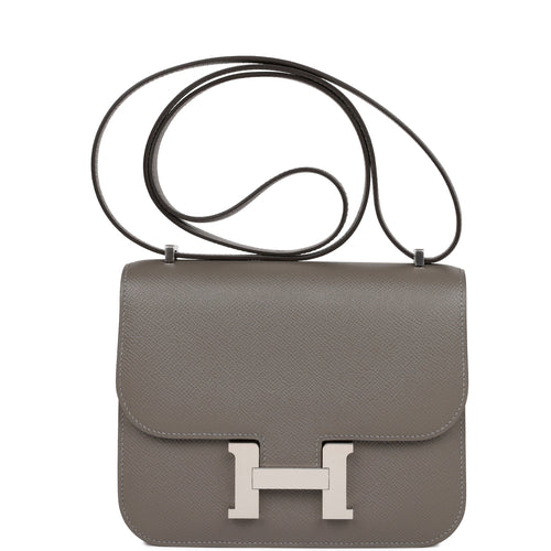 Hermes Constance 18 Gris Meyer Epsom Palladium Hardware