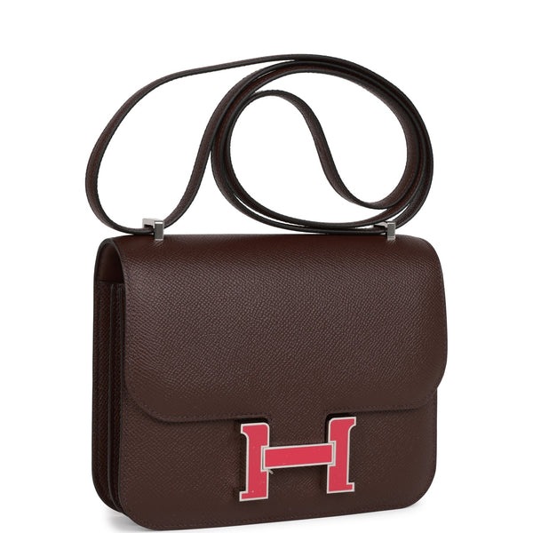 Hermes Constance 18 Rouge Sellier Epsom Palladium Hardware – Madison Avenue  Couture