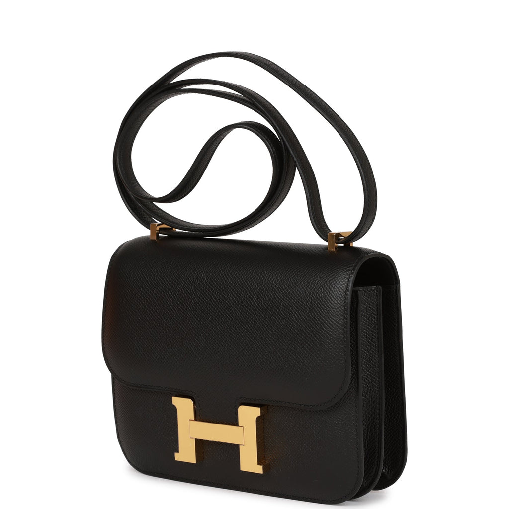 Hermès Hermes Constance 18 in black epsom leather ref.408448