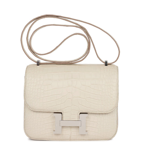 Hermes Constance 18 Beton Matte Alligator Palladium Hardware