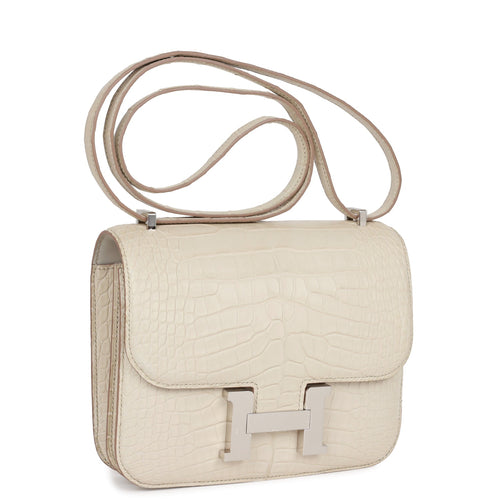 Hermes Constance 18 Beton Matte Alligator Palladium Hardware