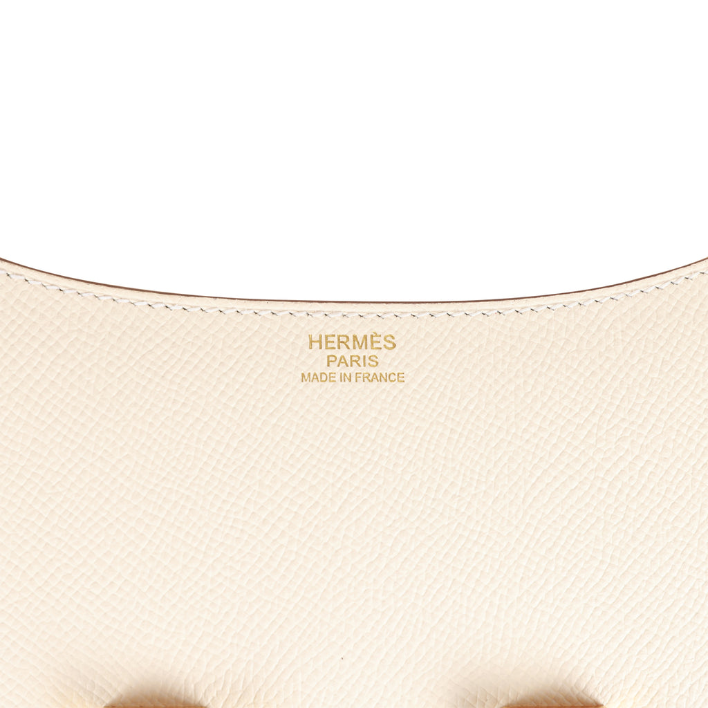 Hermes Nata Off White Cream Epsom Constance 24cm Shoulder Bag - Chicjoy