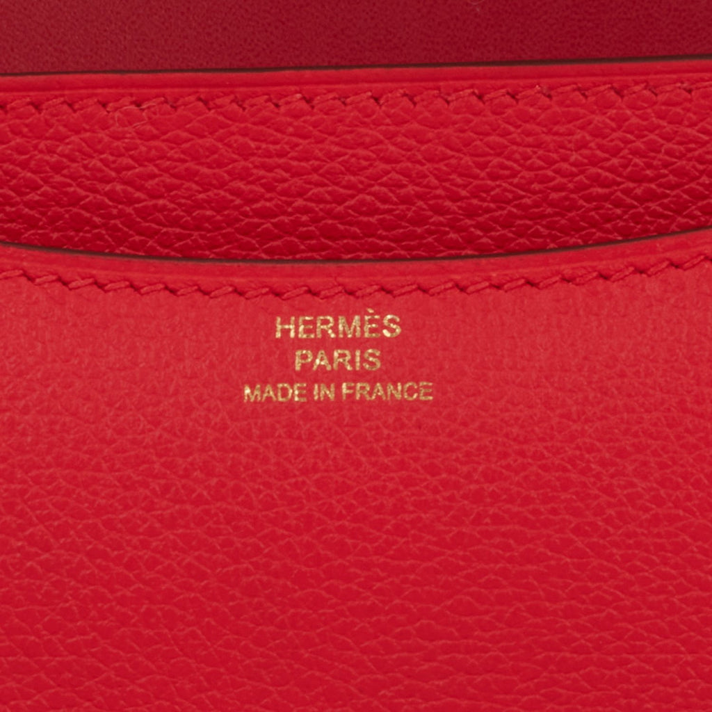 Hermes Constance 18 Rouge de Coeur Verso Evercolor Permabrass Hardware