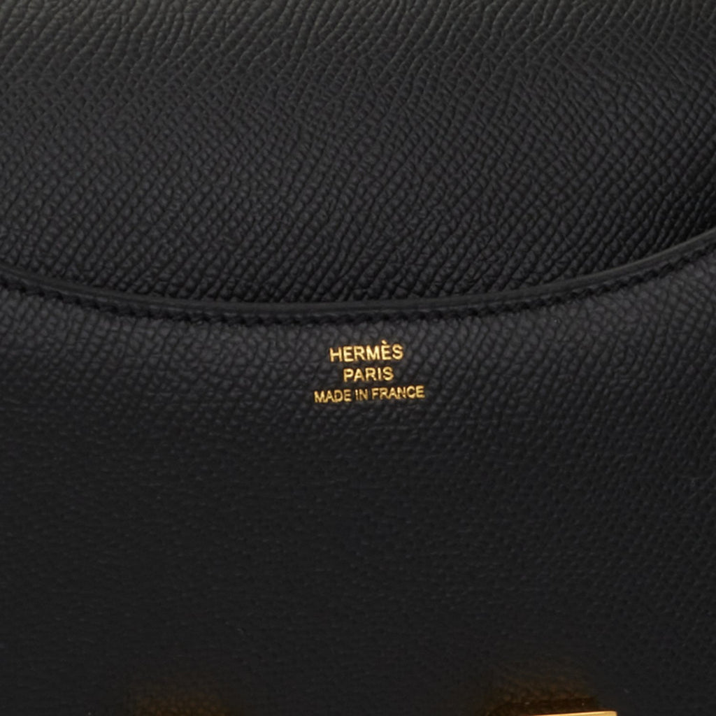 Hermès Hermes Constance shoulder bag 23 in black epsom leather